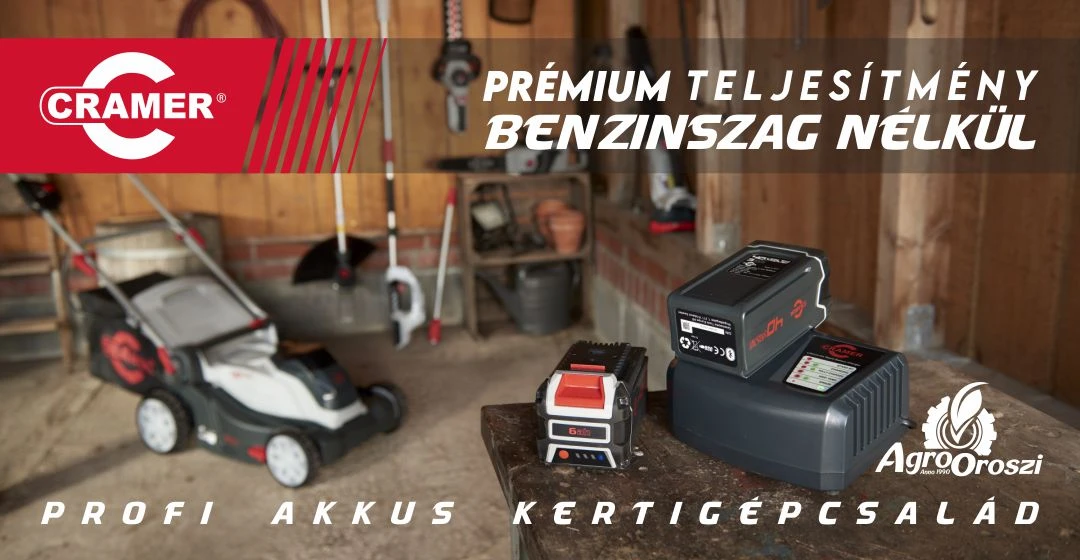 Cramer akkumulátoros kertigépek