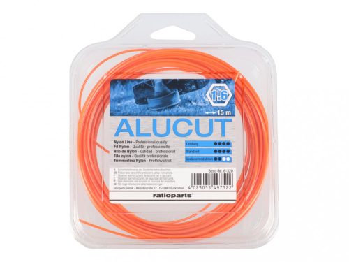 AluCut damil 1,6 mm hatszög profil, hossz: 15 m