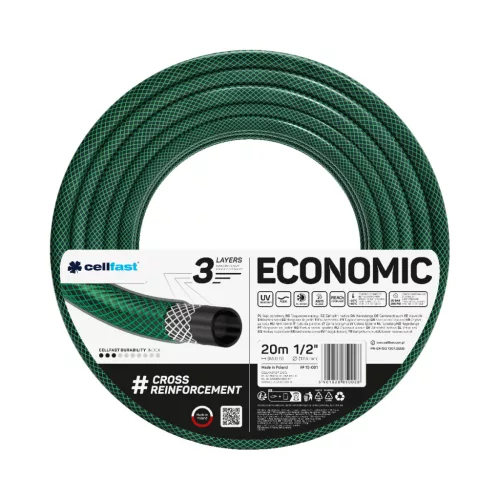 CELLFAST Locsolótömlő 3 rétegű ECONOMIC 1/2" 20 m