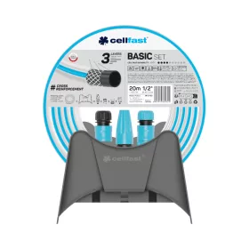 CELLFAST Locsolótömlő 3 rétegű BASIC SET 1/2" 20 m + fali tartó 10-450