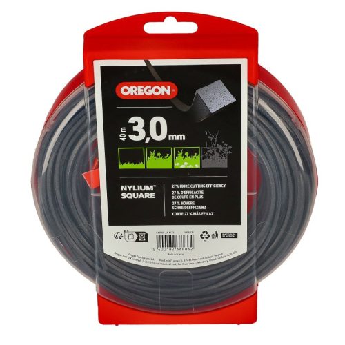 Damil – Oregon 3,0 mm Szögletes damil 40 m (Nylium) – erős vágás