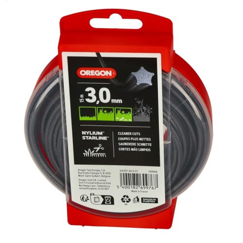 Damil – Oregon 3,0 mm Csillag damil 15 m (Nylium) – hatékony vágás