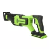 Greenworks GD24RS akkumulátoros orrfűrész (kardfűrész) 24 V, 210 mm fa- / 20 mm fémvágás (akku és töltő nélkül) 1200407-GW