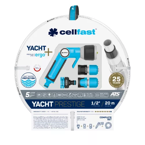 CELLFAST Locsolótömlő YACHT PRESTIGE SET 1/2" 20 m 13-390