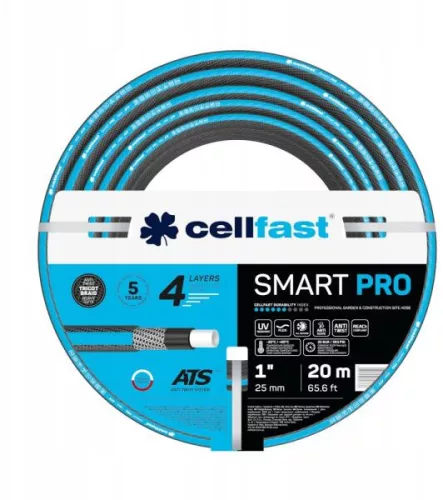CELLFAST Locsolótömlő 4 rétegű SMART PRO ATS 1" 20 m