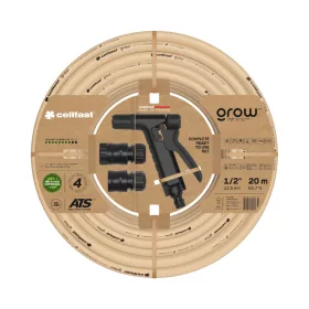   CELLFAST Locsolótömlő 4 rétegű GROW SET 1/2" 20 m - Újrahasznosított