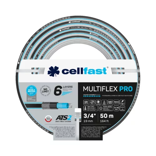 CELLFAST Locsolótömlő 6 rétegű MULTIFLEX ATSV 3/4" 50 m 13-822