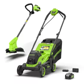 Greenworks MTCK24B410-01 fűnyíró és fűszegélynyíró akkumulátoros készlet 24 V (akkumulátorral és töltővel) 1306707-GW