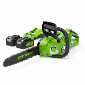 Greenworks GD24X2CS36K4X akkumulátoros láncfűrész 48 V, 36 cm-es vezetőlemez (akkumulátorokkal és töltővel) 2006507UD-GW