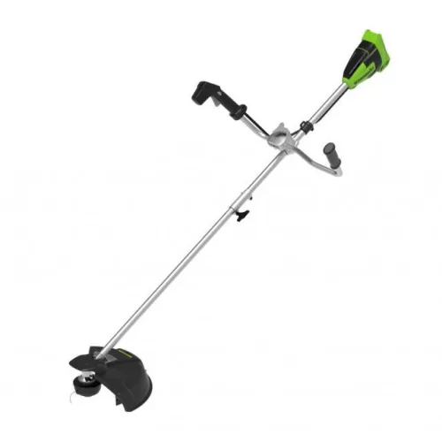 Greenworks GD40BCB akkumulátoros bozótvágó 40 V, damilfej + vágótárcsa tartozékkal (akku és töltő nélkül) 2105707-GW