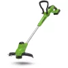 Greenworks G24LT28 akkumulátoros fűszegélynyíró 28 cm, 1,6 mm damil 24V (2 Ah akkumulátorral és mikro töltővel) 2107107VA-GW
