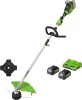 Greenworks GD24X2TXK4x akkumulátoros bozótvágó 48 v , 2 x 24 v 4 ah akkumulátorral és töltővel 2108107UD-GW