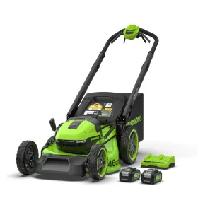 Greenworks MO48L424-01 önjáró akkumulátoros fűnyíró készlet 48 V (akkumulátorokkal és töltővel) 2520007UD-GW