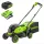 Greenworks MO24L411-01 akkumulátoros fűnyíró 24 V, 33 cm (4 Ah akkumulátorral és 2 A töltővel) 2520107UB-GW