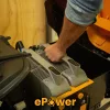 STIGA akkumulátoros, oldalkidobós fűnyíró traktor TORNADO 398e (akkumulátor nélkül) 2T0670481-ST1