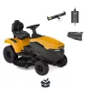 STIGA akkumulátoros, oldalkidobós fűnyíró traktor TORNADO 398e (akkumulátor nélkül) 2T0670481-ST1