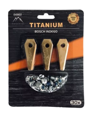 Tartalék kés robotfűnyíróhoz BOSCH – 30 db EVEREST Titanium 33-99004