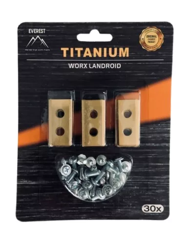 Tartalék kés robotfűnyíróhoz WORX / NAC – 30 db EVEREST Titanium 33-99008