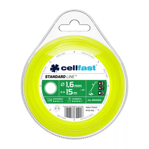 CELLFAST Damil kör STANDARD 1,6 mm x 15 m 35-002