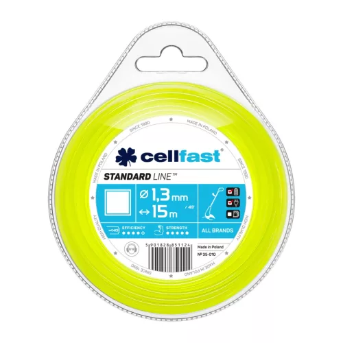 CELLFAST Damil szögletes STANDARD 1,3 mm x 15 m 35-010