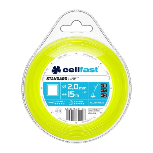 CELLFAST Damil szögletes STANDARD 2,0 mm x 15 m 35-012