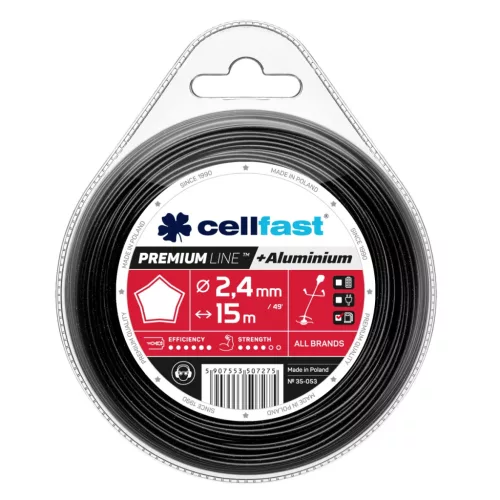 CELLFAST Damil csillag PREMIUM 2,4 mm x 15 m 35-053