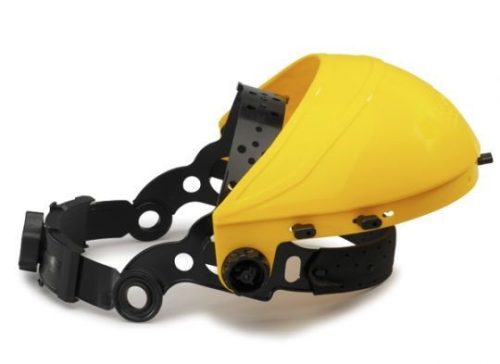 Homlokpánt arcvédőkhöz felhajtható kivitel, sárga/fekete