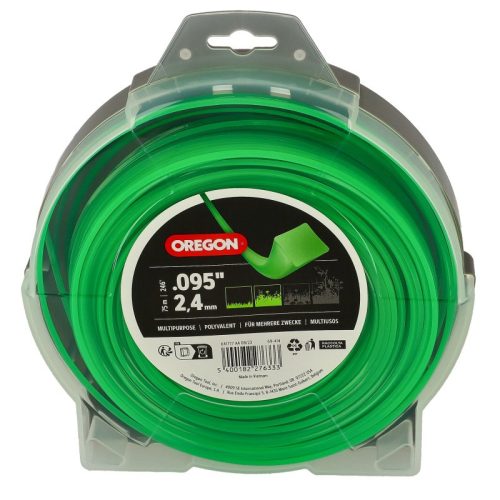 Damil – Oregon 2,4 mm Szögletes damil 75 m – erős vágás