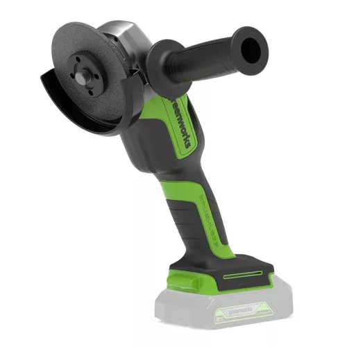 Greenworks AG370 akkumulátoros sarokcsiszoló 24 V, 125 mm (akku és töltő nélkül) AG370A1-GW