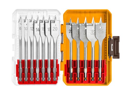 INGCO Lapos fúrószár készlet 12 részes bit befogású