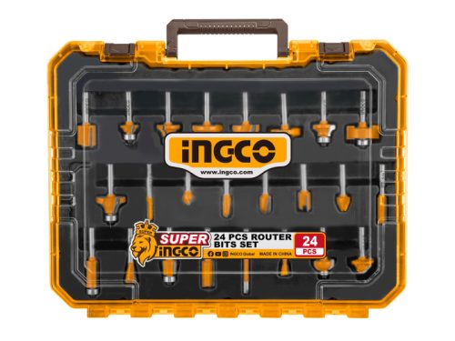 INGCO Felsőmaró készlet 24 részes 6 mm
