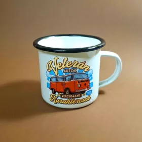Retro fémbögre - A veterán autók nem rozsdásak csak karakteresek  -  piros B014-4-F