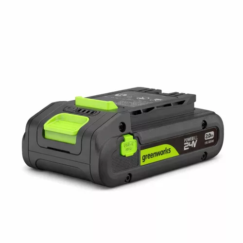 Greenworks BA2420CA akkumulátor 24 V 2 Ah – USB-C powerbank funkcióval BA2420CA1-GW