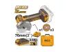 INGCO Vágószerszám 76 mm szénkefe nélküli 20 V (1 x 2,0 Ah akku + töltő) CAGLI207625E