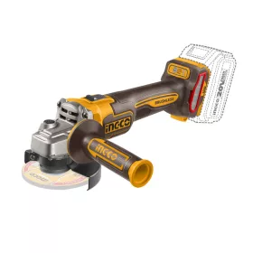 INGCO Akkus sarokcsiszoló 115 mm szénkefe nélküli 20 V (akku és töltő nélkül) CAGLI27153E