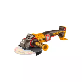 INGCO Akkus sarokcsiszoló 230 mm szénkefe nélküli 42 V (2 x 4,0 Ah lapos cellás akku + töltő) CAGLI4260182