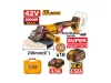 INGCO Akkus sarokcsiszoló 230 mm szénkefe nélküli 42 V (2 x 4,0 Ah lapos cellás akku + töltő) CAGLI4260182
