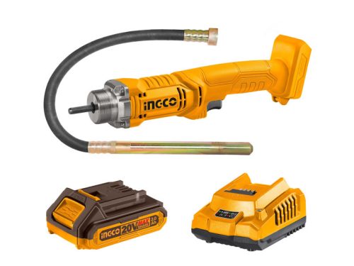 INGCO Akkus betontömörítő tűvibrátor 1,2 m 20 V (1 x 2,0 Ah akku + töltő)