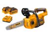 INGCO Akkus láncfűrész 300 mm szénkefe nélküli 20 V (2 x 4,0 Ah akku + töltő)