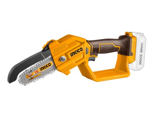 INGCO Akkus láncfűrész 127 mm 20 V (akku és töltő nélkül)