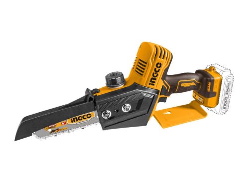 INGCO Akkus láncfűrész 150 mm szénkefe nélküli 20 V (akku és töltő nélkül)