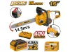 INGCO Akkus láncfűrész 400 mm szénkefe nélküli 2 x 20 V (2 x 4,0 Ah akku + töltő) CGSLI401682
