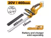 INGCO Akkus sövényvágó 460 mm 20 V (akku és töltő nélkül) CHTLI20018E