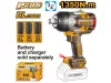 INGCO Akkus ütvecsavarozó 3/4" 1350 Nm szénkefe nélküli 20 V (akku és töltő nélkül) CIWLI201351