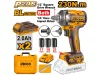 INGCO Akkus ütvecsavarozó 1/4" + 1/2" 230 Nm szénkefe nélküli 20 V (2 x 2,0 Ah akku + töltő) CIWLI20236E