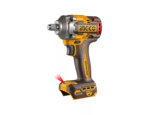 INGCO Akkus ütvecsavarozó 1/2" 405 Nm szénkefe nélküli 20 V (akku és töltő nélkül) CIWLI20451