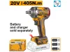 INGCO Akkus ütvecsavarozó 1/2" 405 Nm szénkefe nélküli 20 V (akku és töltő nélkül) CIWLI20451