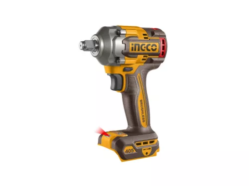 INGCO Akkus ütvecsavarozó 1/2" 405 Nm szénkefe nélküli 20 V (2 x 2,0 Ah akku + töltő) CIWLI2045E