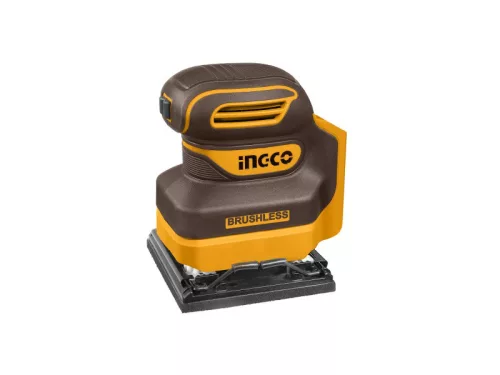INGCO Akkus rezgőcsiszoló 110 x 100 mm szénkefe nélküli 20 V (akku és töltő nélkül) CSHSLI2024