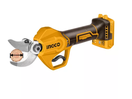 INGCO Akkus metszőolló 30 mm szénkefe nélküli 20 V (akku és töltő nélkül) CSSLI20308